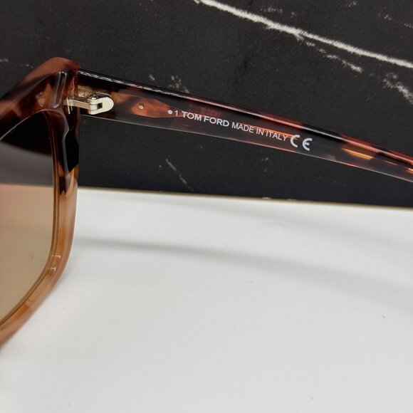 NEW TOM FORD POPPY-02 TF846 56T HAVANA CAT EYE WOMEN SUNGLASSES FT0846/S 56T main image 7
